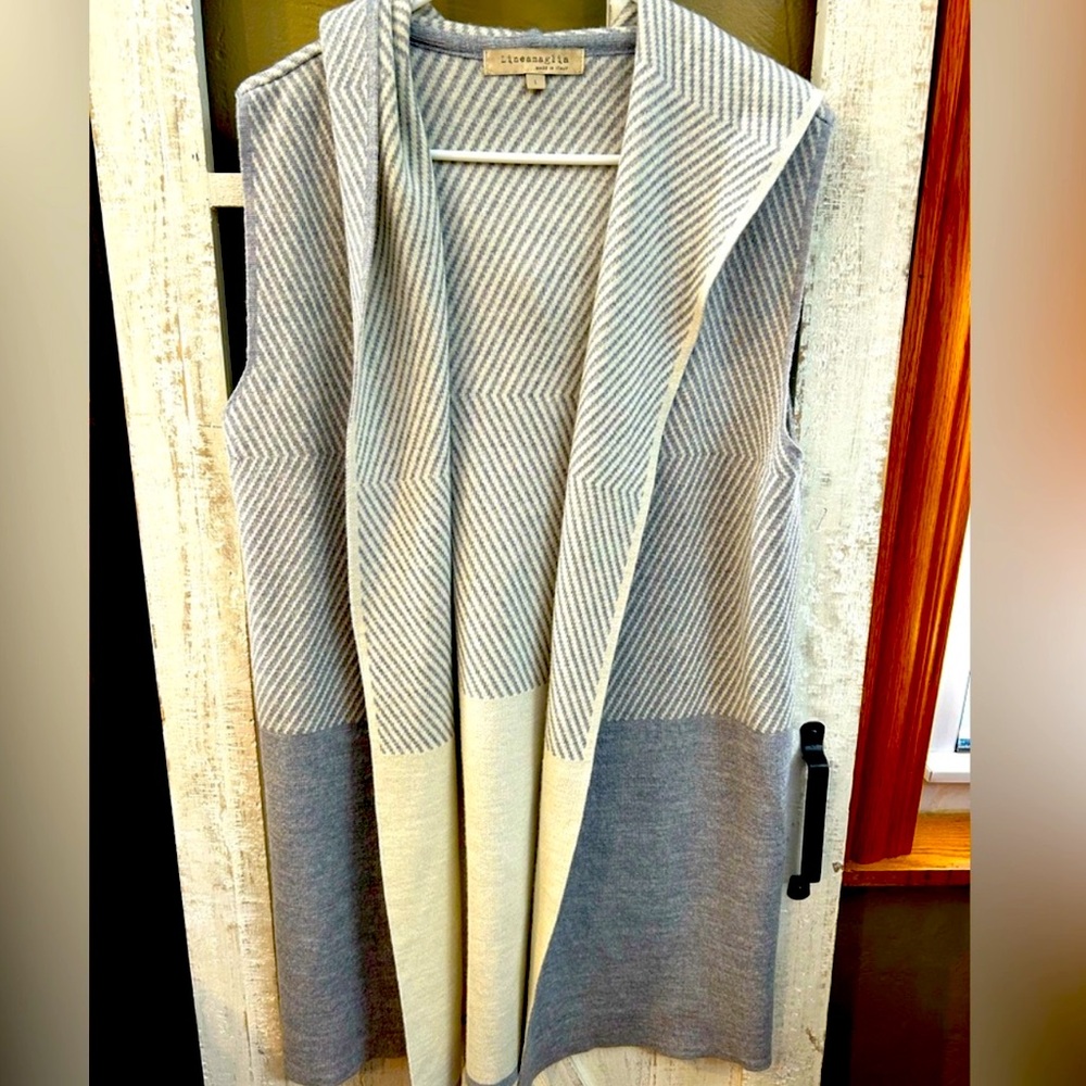 Lineamaglia Italian Wool Pattern Open Duster